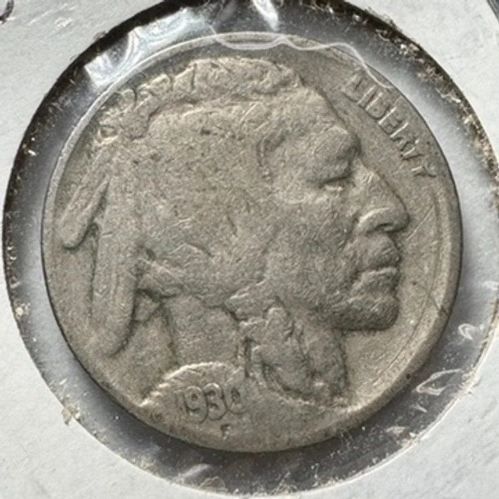 1930 Buffalo Nickel Five Cents Coin United States‎ of America Liberty Head